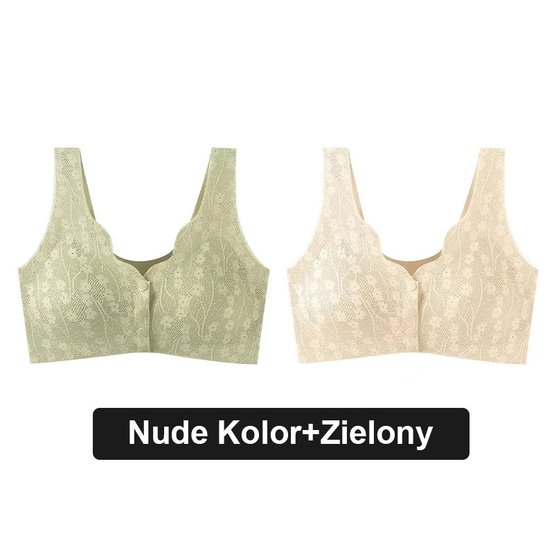 🩱 Seksuali, kvėpuojanti ir patogi nėriniuota didesnio dydžio liemenėlė su sagomis