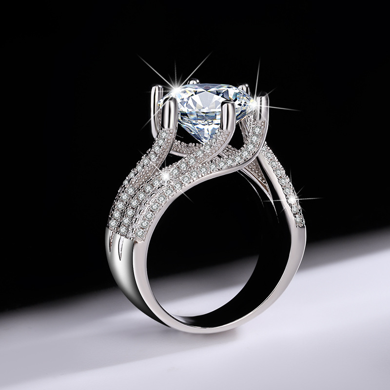 💖(PASKUTINĖ IŠPARDAVIMO DIENA - 80% NUOLAIDA) Magnetologijos moissanito „DIYSTARTM“ deimantinis žiedas 💍-LT