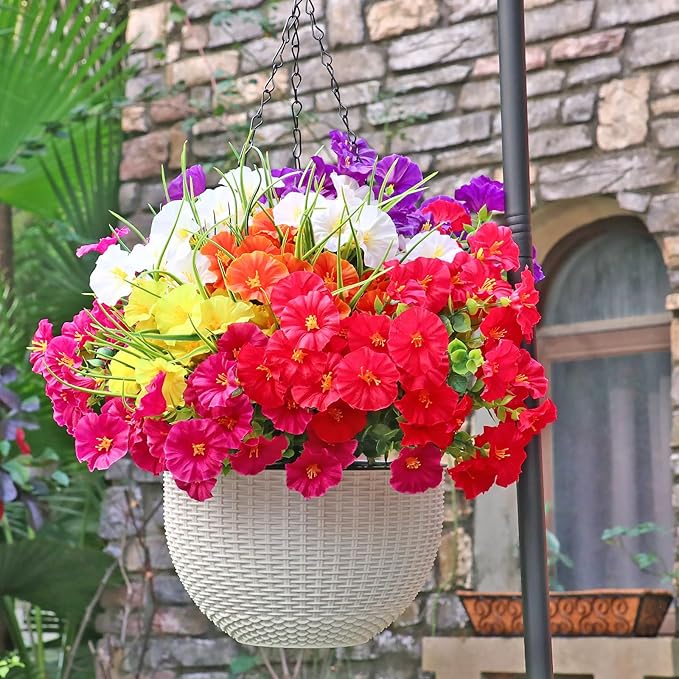 💥Ulepszony materiał najwyższej jakości🌸Powój odporny na promieniowanie UV i nieblaknący (bez doniczki)