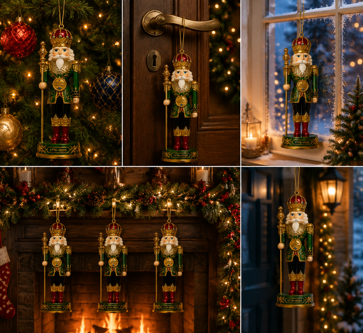 2026 America 250th Anniversary Nutcracker King Christmas Ornament – Commemorative Keepsake
