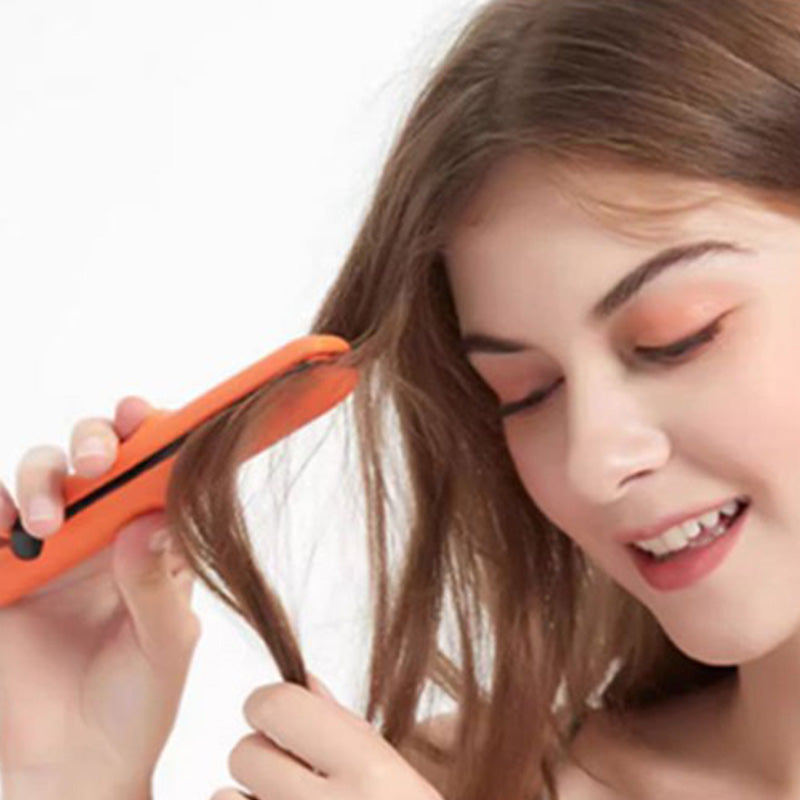 💟Mini garbanojimo šepetėlis ir 2 viename tiesintuvas plaukams tiesinti✨-LT