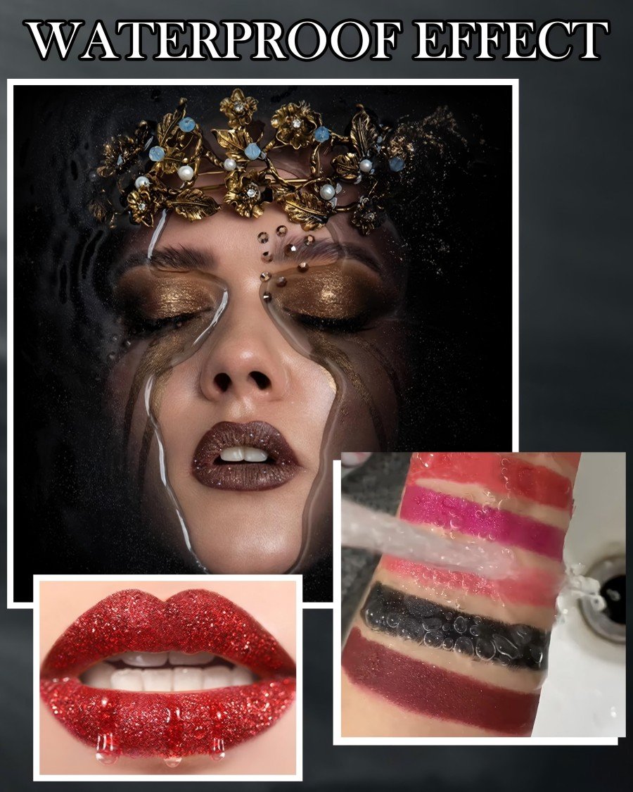 💥 Kup 1, a drugi dostaniesz gratis 💋 Błyszczyk do ust Diamond Lip Gloss Glitter Lipstick Waterproof 🥰🎁