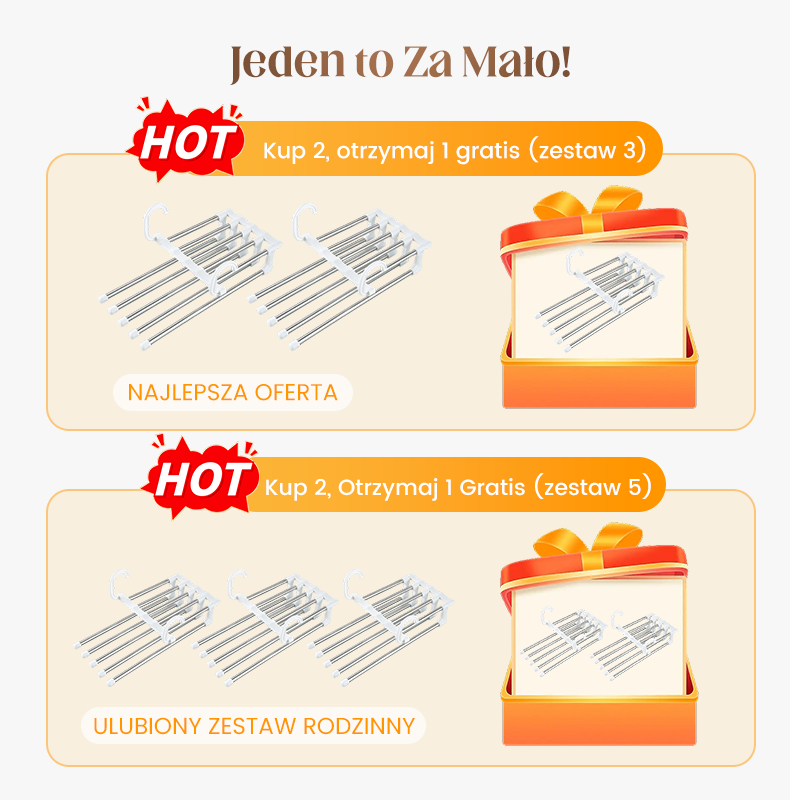 Wielofunkcyjny wieszak na spodnie