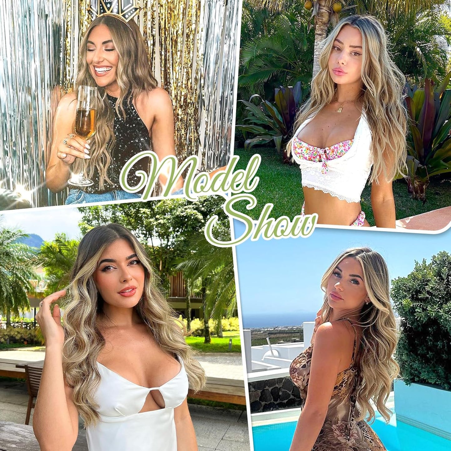 💖 TERAZ 50% ZNIŻKI! 💁 Peruka damska z długimi falowanymi włosami gradientowymi – naturalny wygląd, regulowana czepek, włókna odporne na ciepło do codziennego stylizacji 🌟📦