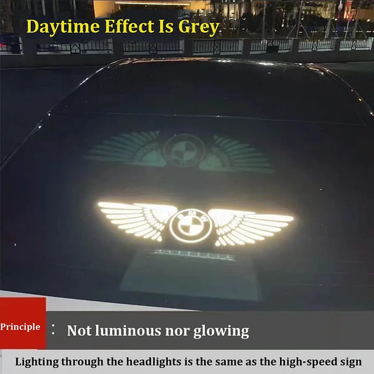 Laserowa naklejka na samochód 3D Angel Wings ✧4PCS✧