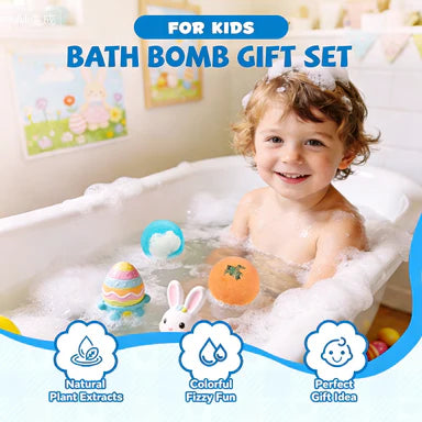 🔥🛁 Prírodné bomby do kúpeľa pre deti s mega bublinkami a prekvapením vo vnútri 🥚✨12 ks. [1 balenie]-SK