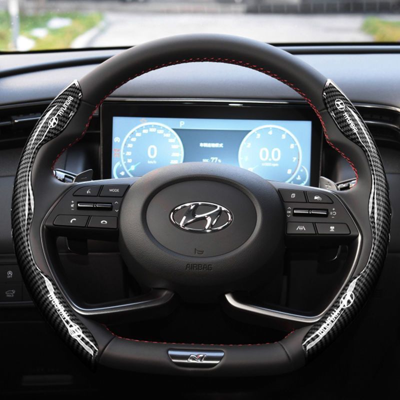 🔥Nowy uniwersalny pokrowiec na kierownicę z włókna węglowego (2 szt.)❗Pasuje do wszystkich modeli