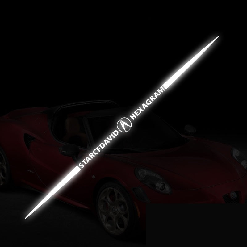 Naklejka samochodowa 3D kolorowa, laserowo odblaskowa, 4 szt.