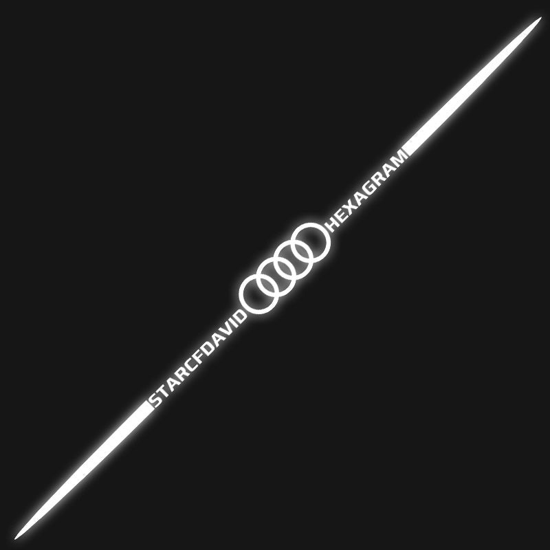 Naklejka samochodowa 3D kolorowa, laserowo odblaskowa, 4 szt.