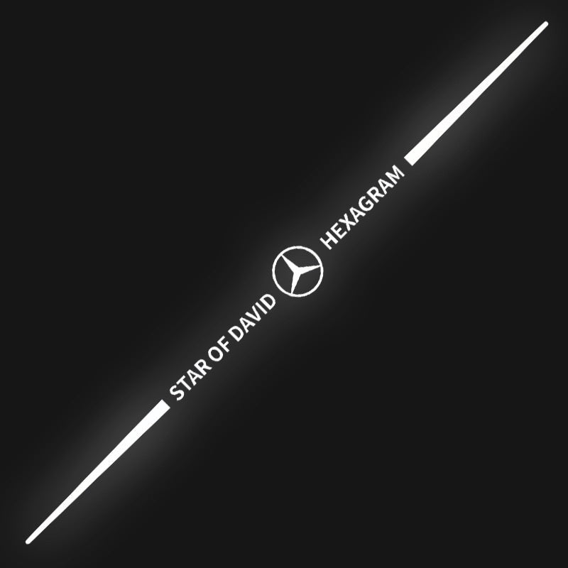 Naklejka samochodowa 3D kolorowa, laserowo odblaskowa, 4 szt.