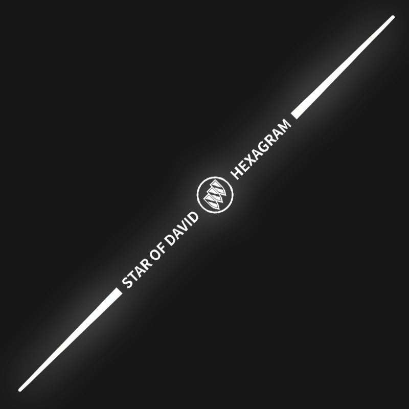 Naklejka samochodowa 3D kolorowa, laserowo odblaskowa, 4 szt.