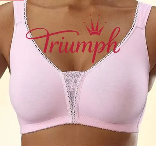 👙TRIUMPH - [3 szt.] 🔥50% zniżki na duży rozmiar seksowny koronkowy biały biustonosz