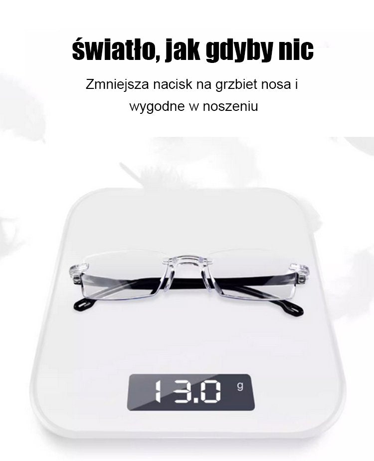 Zmieniające kolor okulary do czytania chroniące przed niebieskim światłem