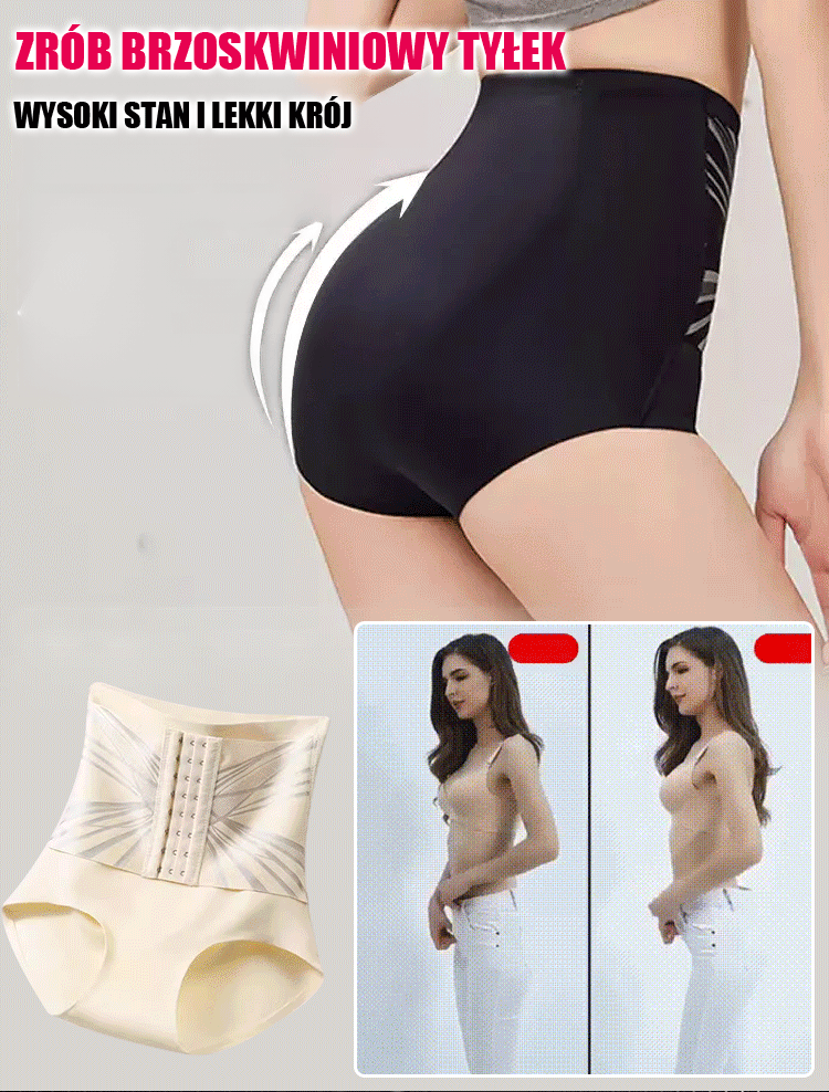 Wysokie majtki modelujące z regulacją pasa