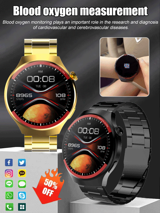 Space Exploration Round Screen Smart Watch