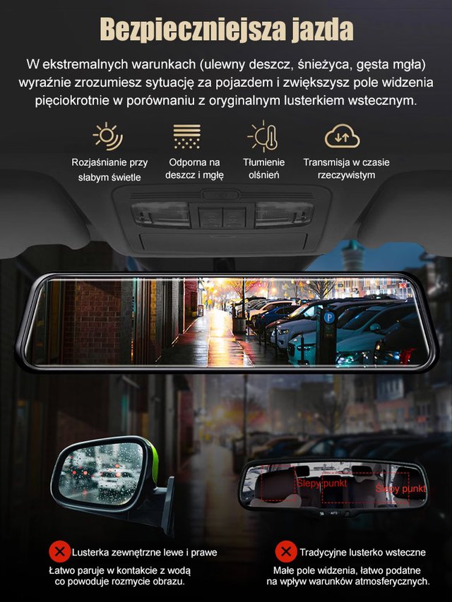 Wbudowany bardzo wyraźny obraz cofania