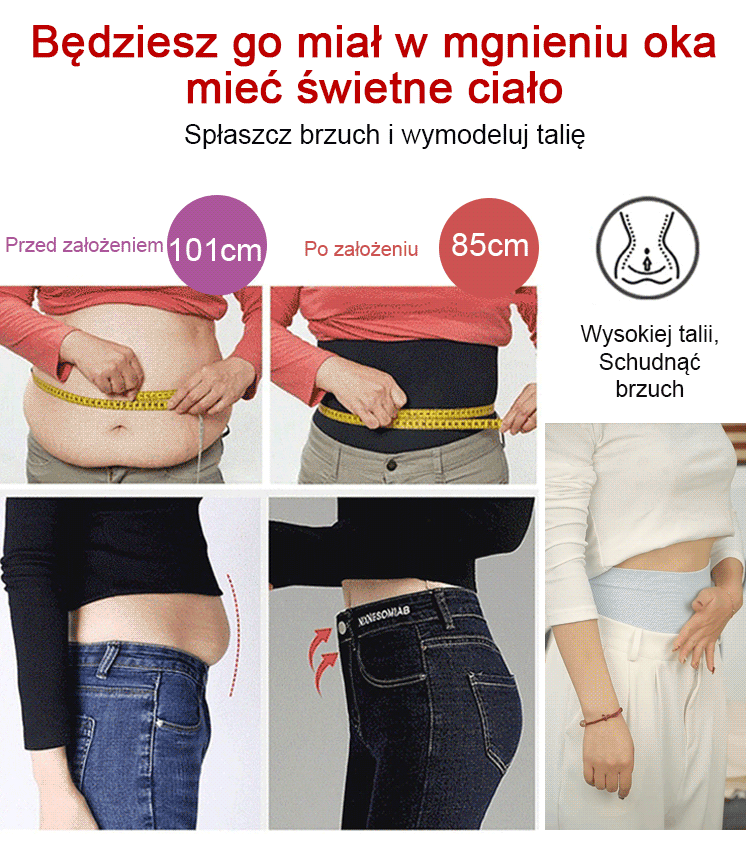 Antybakteryjna bielizna podnosząca pośladki z wysokim stanem i modelująca brzuch