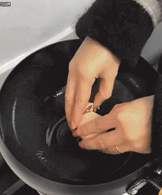 【Zdrowa patelnia bez powłoki】Czyste żelazo, nieprzywierająca.