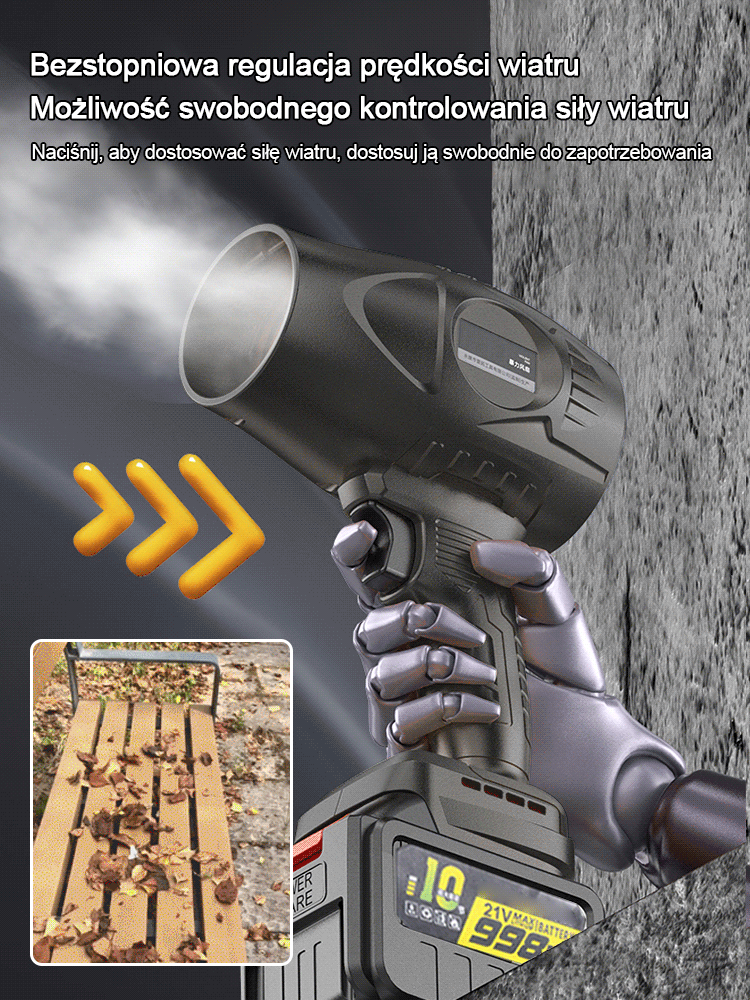 【Przemysłowa klasa】Dmuchawa bezprzewodowa o dużej mocy z turbiną kanałową