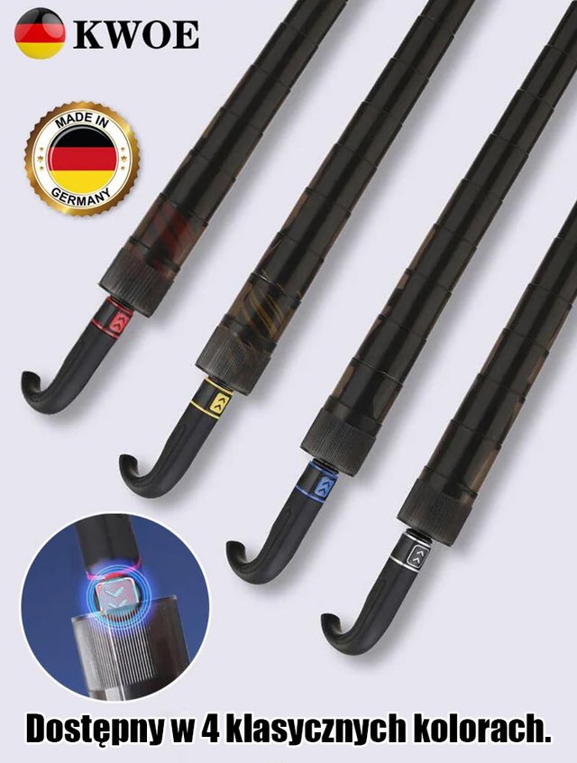 Samozwijający się piętrowy parasol odporny na sztorm