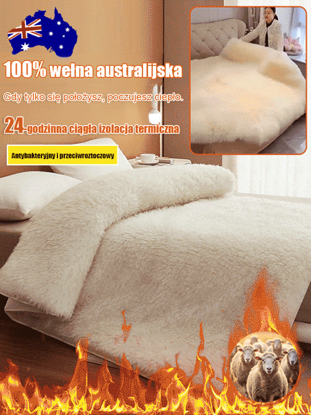 Materac z australijskiej wełny.