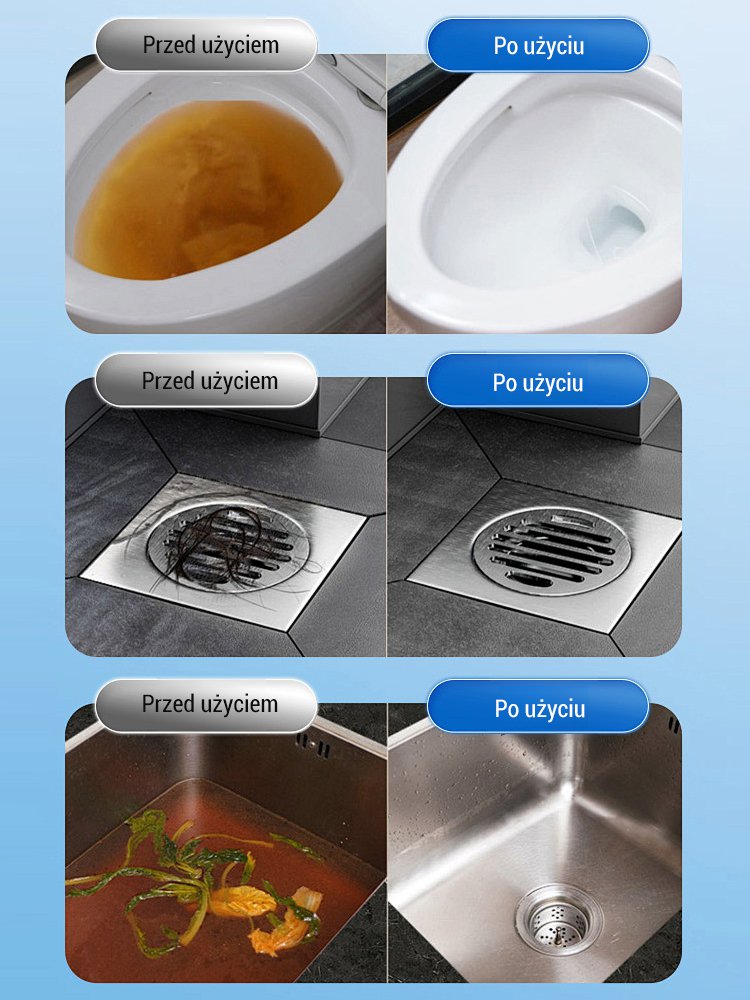 Silny środek do udrażniania rur