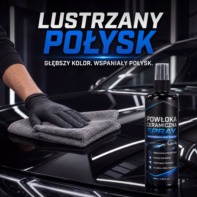 🚗✨ Nano-kerámia bevonat spray – Vízlepergető autófesték-védelem és tükörfényes felület