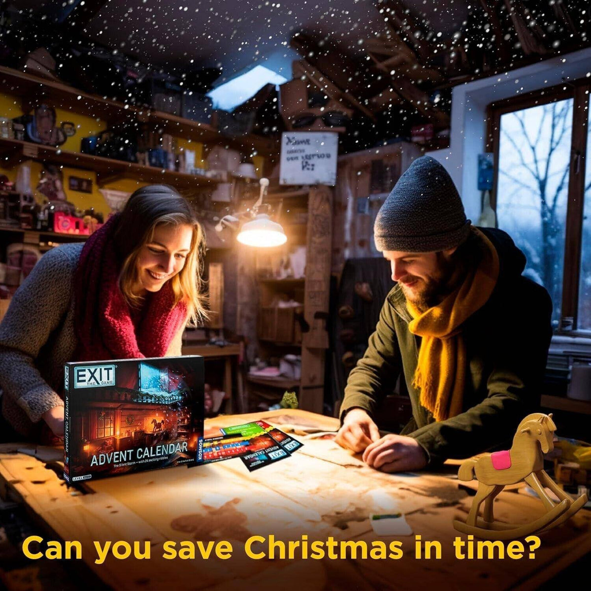 ⏰ UTOLSÓ NAP 50% KEDVEZMÉNY - 🎄 Szabadulj meg a műhelyből! Adventi naptár - 🗝️✨ 24 nap kirakós kaland és szórakozás 🔥