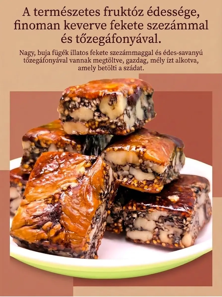 Füge fekete szezámmag Astragalus Codonopsis szeder töltött dió pite
