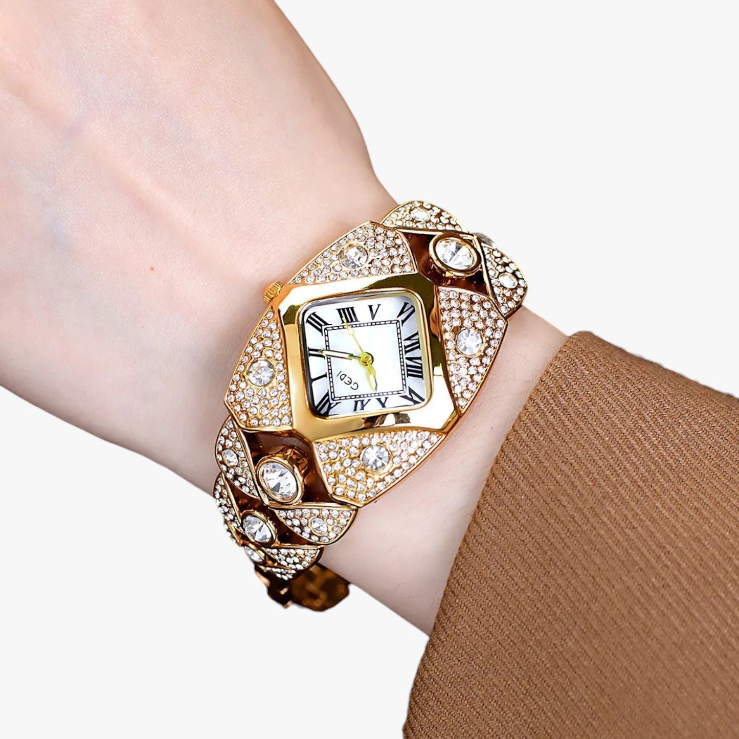 Callie | Damski zegarek 2025 Elegancja z lekką, diamentową obudową i wodoodporną konstrukcją