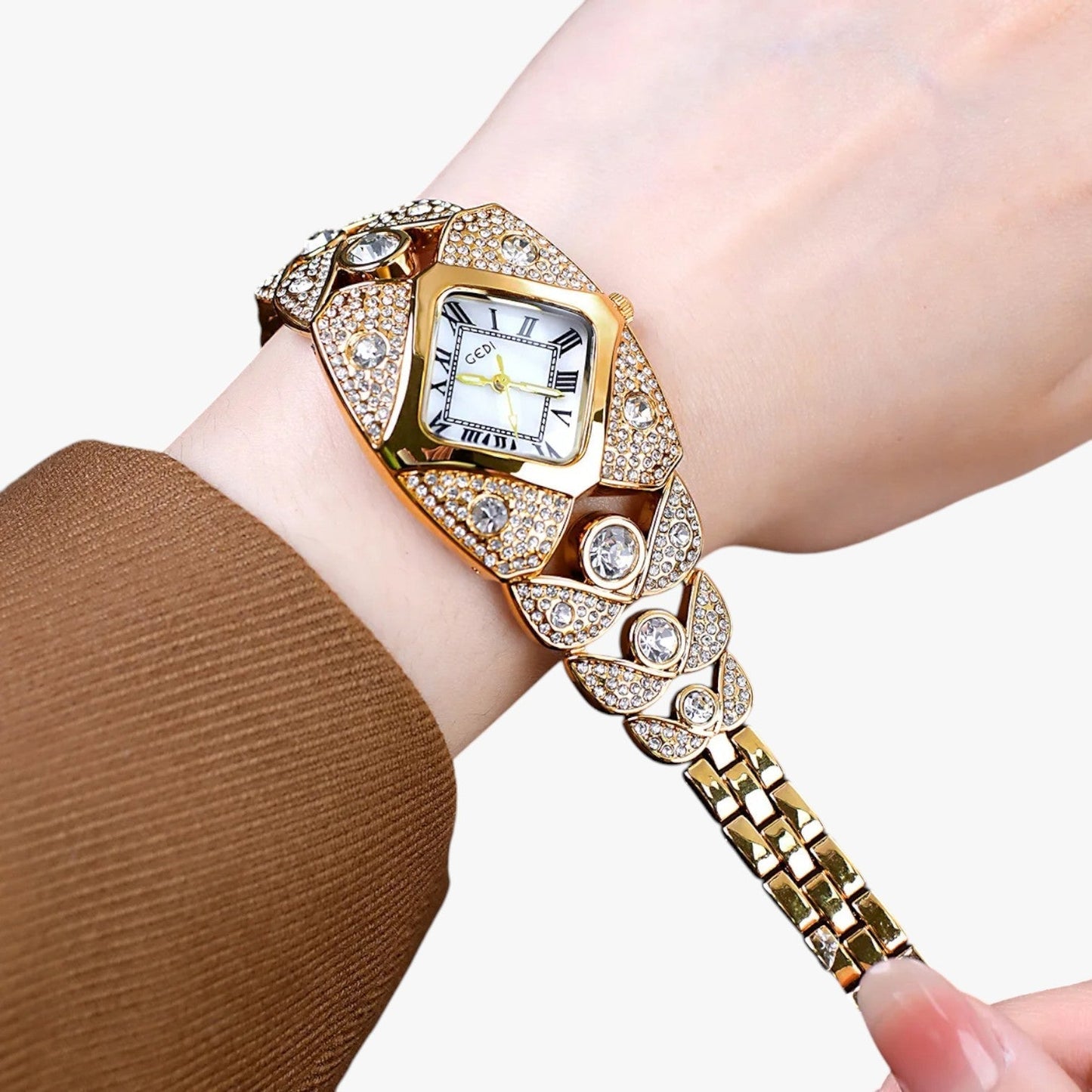 Callie | Damski zegarek 2025 Elegancja z lekką, diamentową obudową i wodoodporną konstrukcją