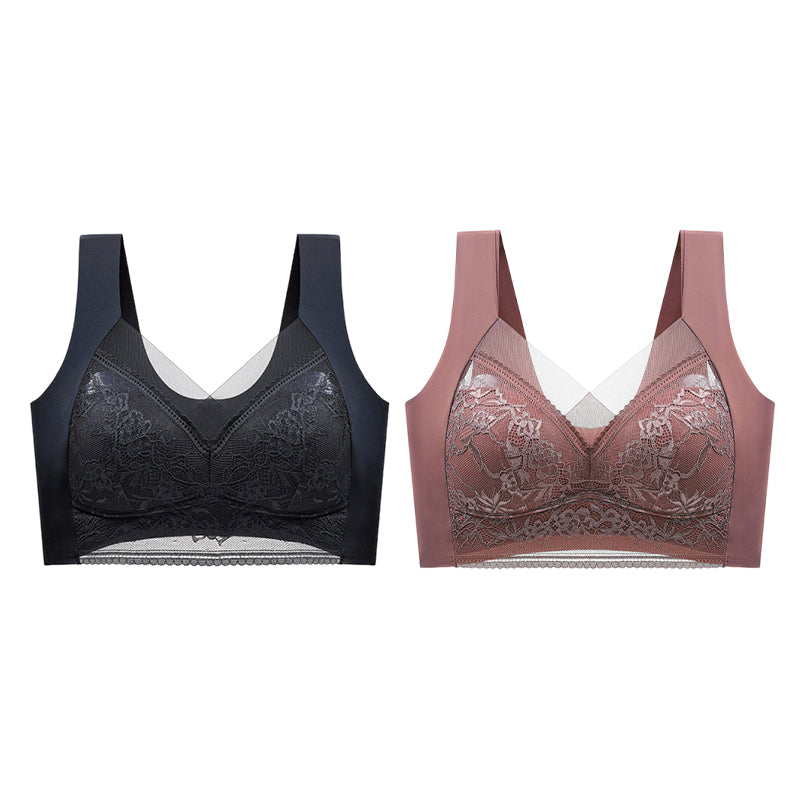 👙 Super wygodny i miękki damski biustonosz koronkowy bez stalowych kółek【✨1 + 1 gratis】