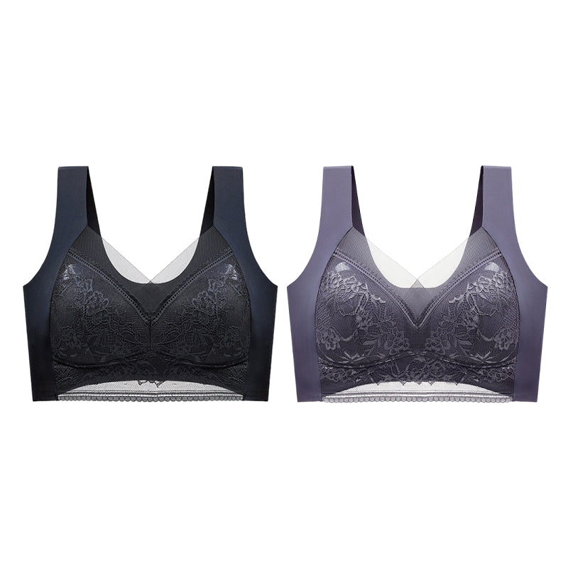 👙 Super wygodny i miękki damski biustonosz koronkowy bez stalowych kółek【✨1 + 1 gratis】