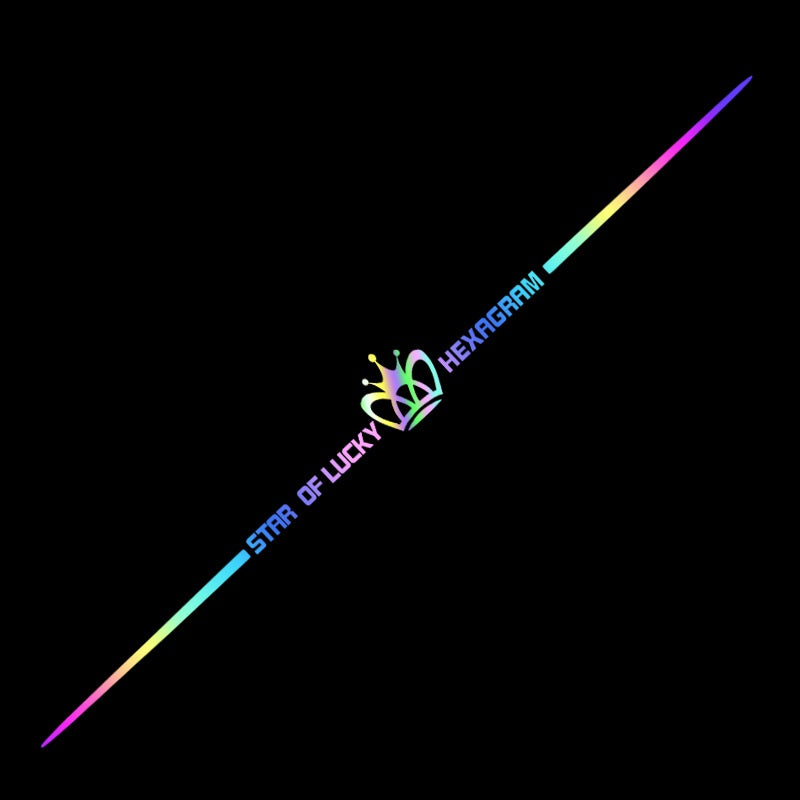 Naklejka samochodowa 3D kolorowa, laserowo odblaskowa, 4 szt.