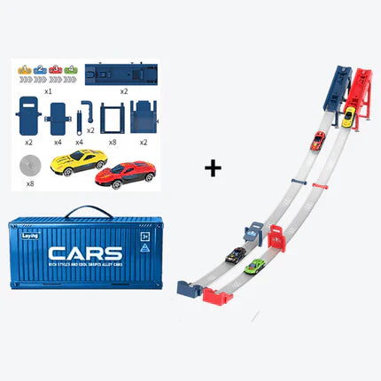 🎅 Akcja świąteczna 48% ZNIŻKI 🎁 48 mini samochodów z wbudowanym garażem