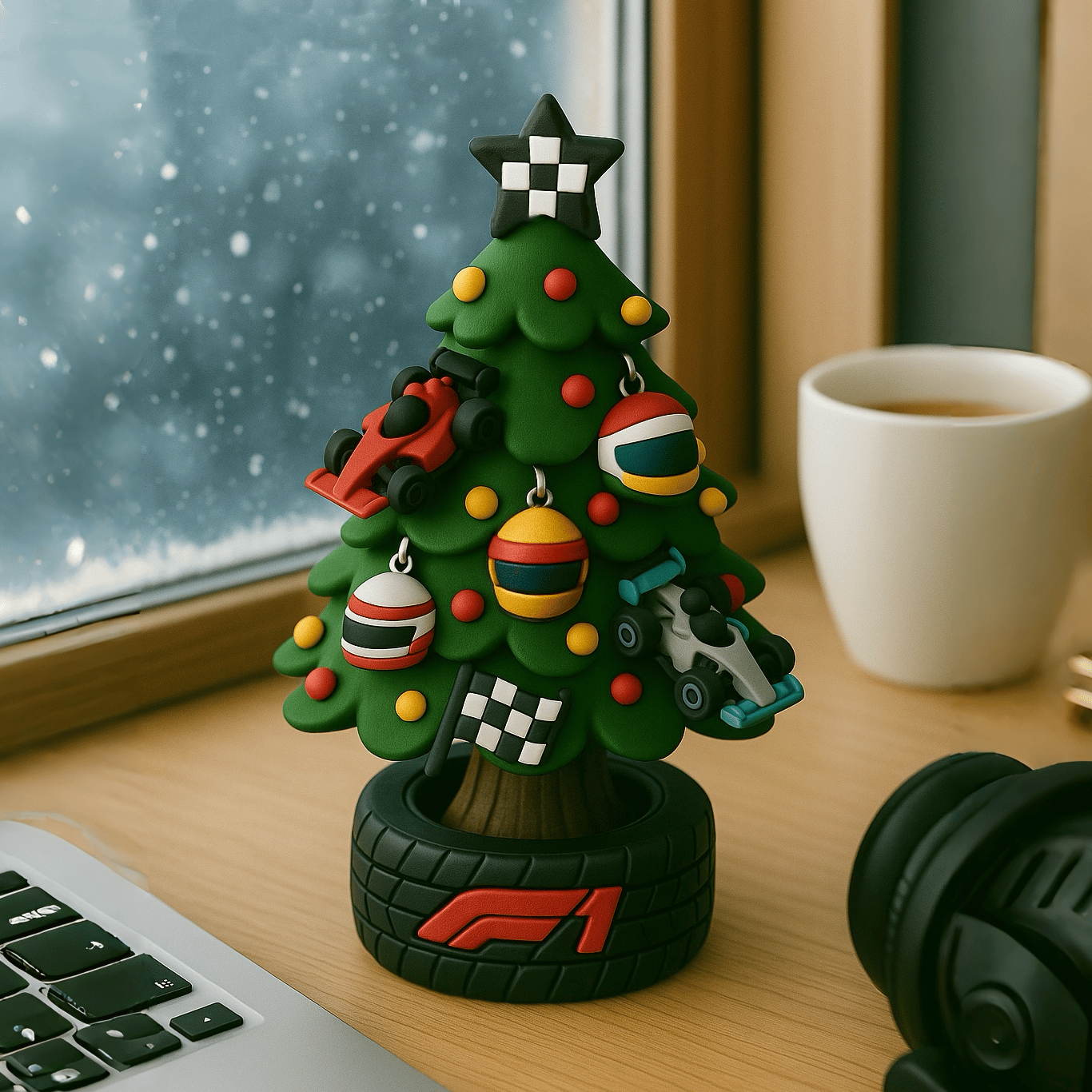 🎄🏎️ Miniaturowa choinka w stylu zespołu F1