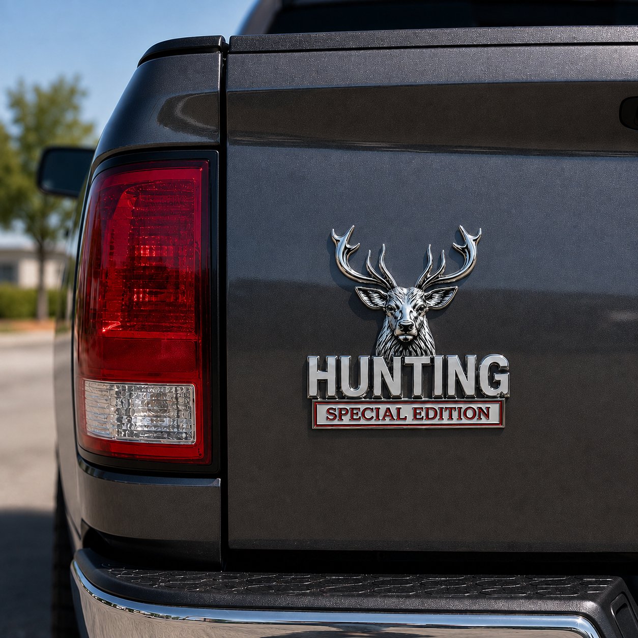 🦌 HUNTING Special Edition - 3D krómozott fém embléma az autódba