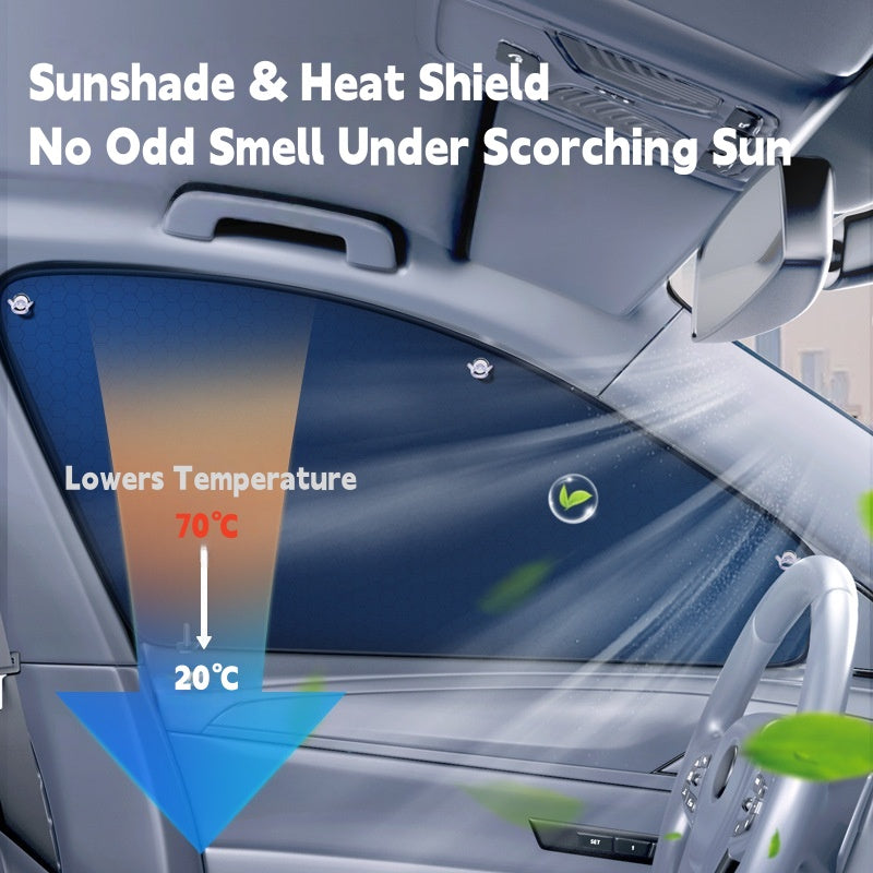 Osłona przeciwsłoneczna na szybę samochodową (uniwersalna do wszystkich modeli pojazdów)