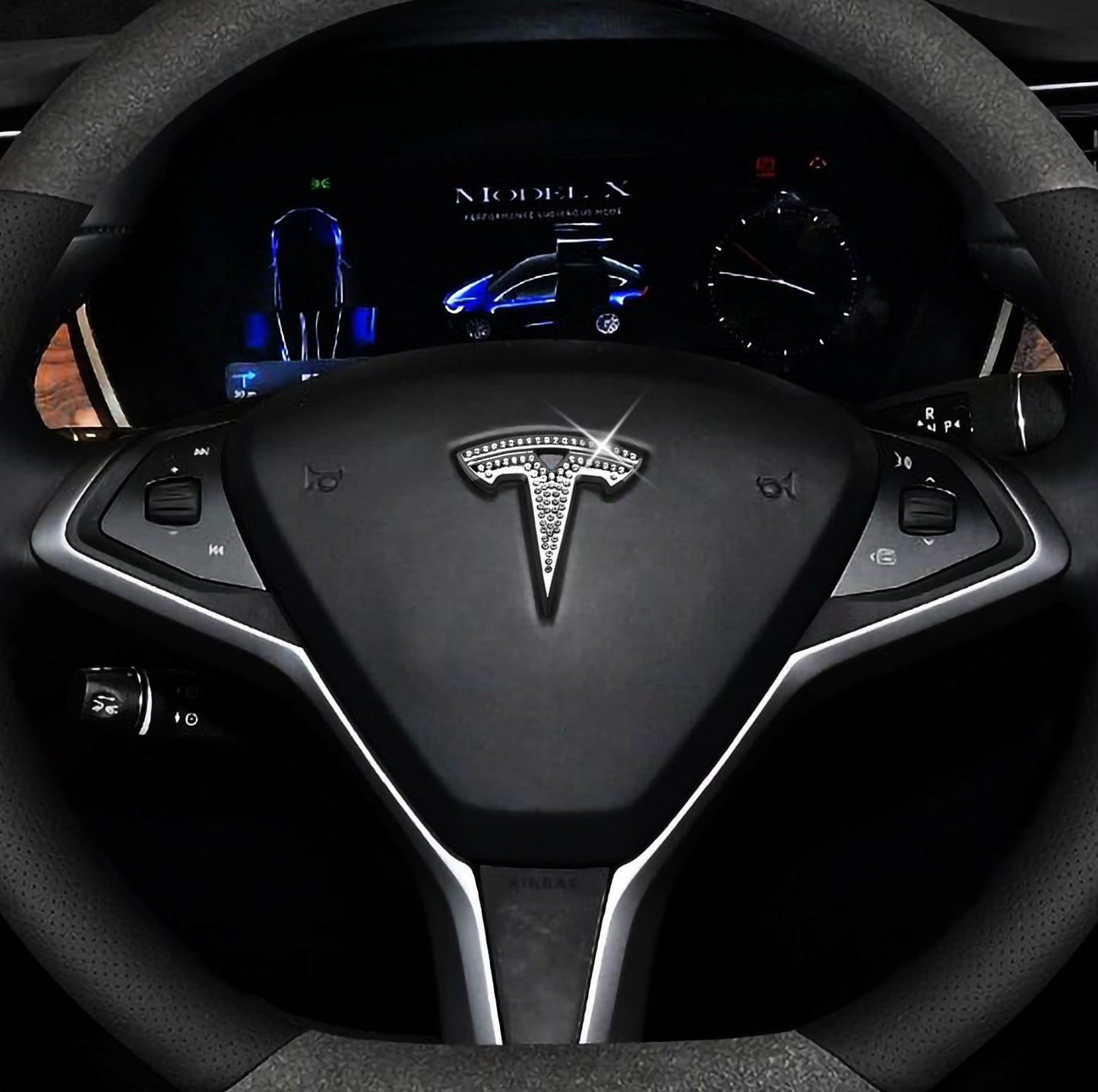 Naklejka kryształowa na kierownicę