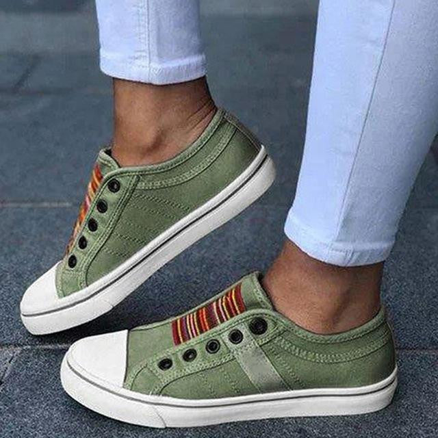 2025 m. Nauji vasariniai ortopediniai batai Vintage Denim Slip On-LT