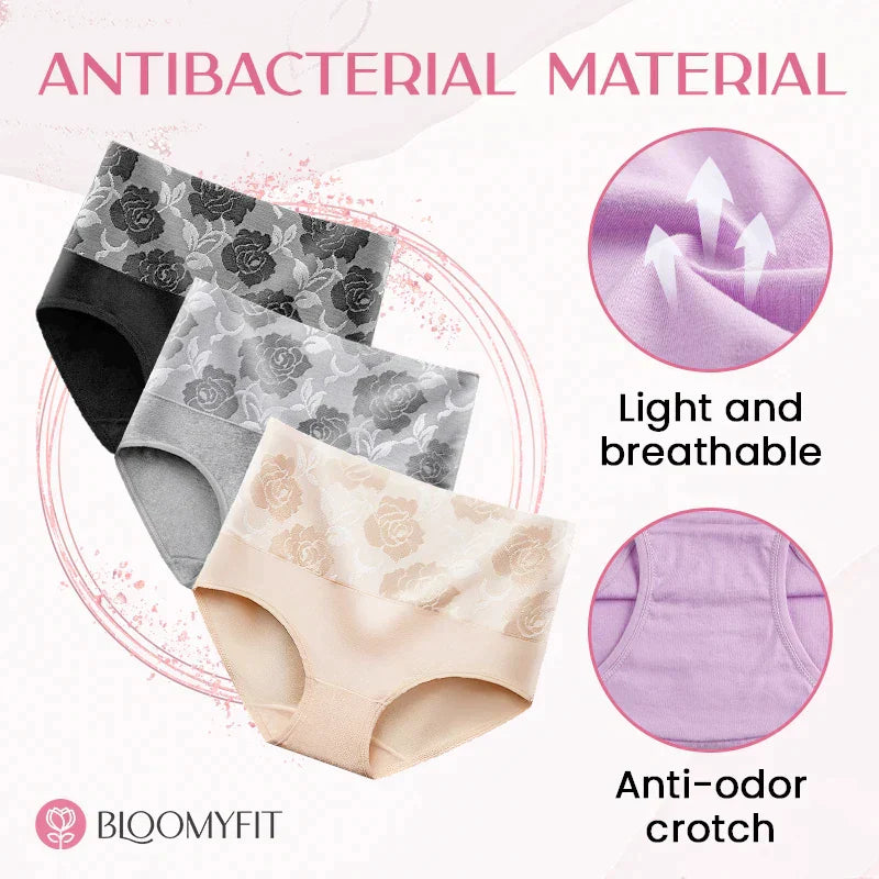 Braguita de cintura alta con control abdominal, a prueba de fugas-ES