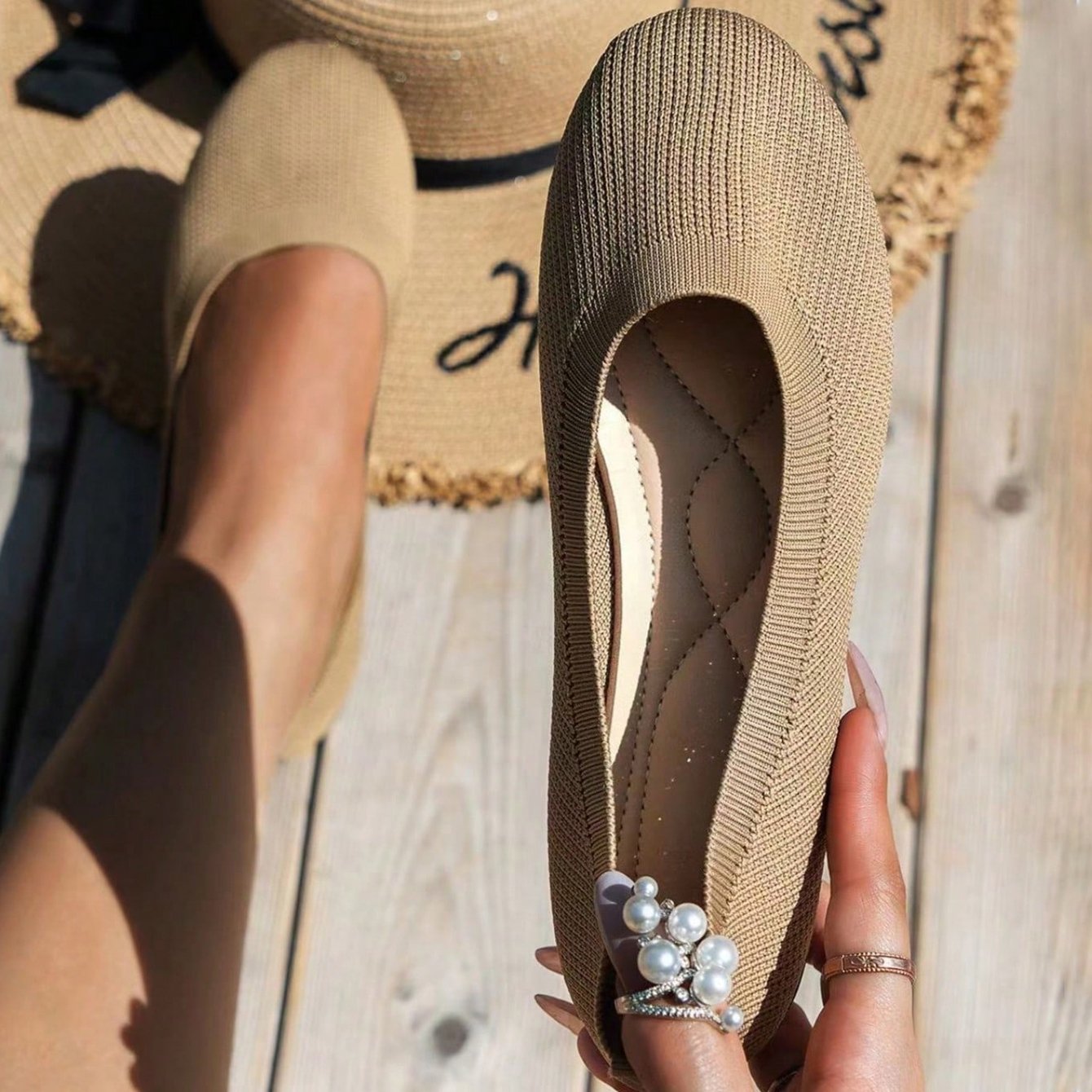 🔥Ostatni dzień 50% zniżki - Damskie wygodne, oddychające, wsuwane, z podparciem łuku stopy, antypoślizgowe, codzienne buty (kup 2, darmowa wysyłka)