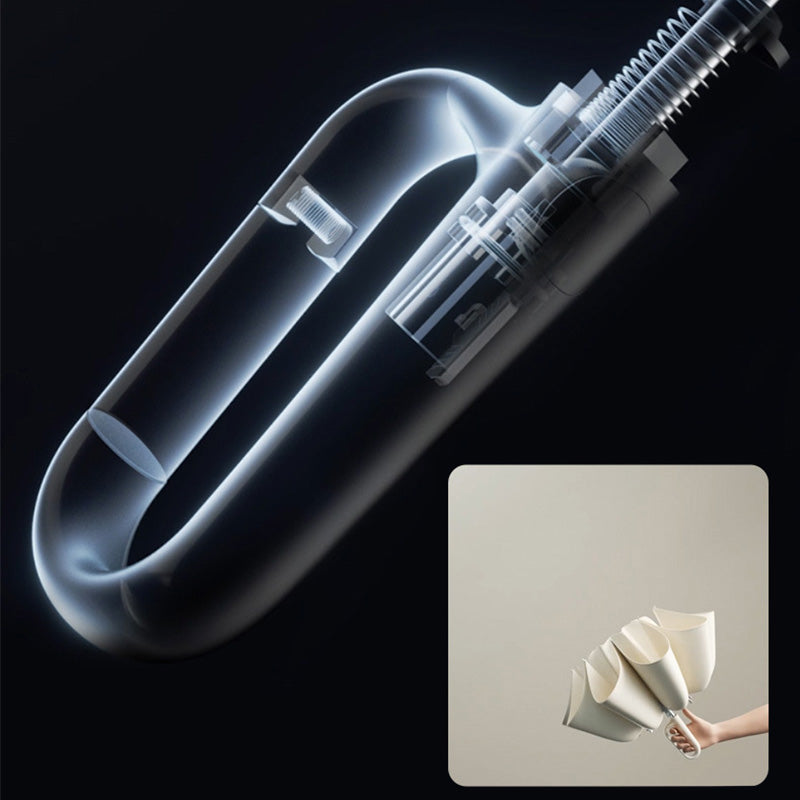 ☂️✨ Parasol z odblaskowymi paskami bezpieczeństwa! Odwrotne rozszerzanie i kurczenie bez rozpryskiwania wody, dobra widoczność w słabo oświetlonych miejscach.