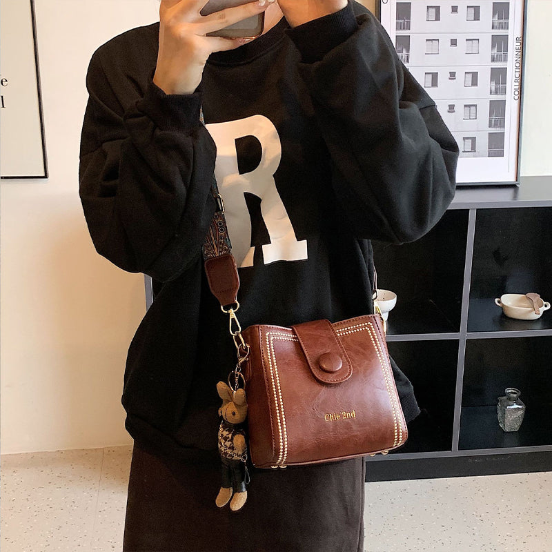 👜Vo vintage štýle sa hodia na nastaviteľný popruh-LT