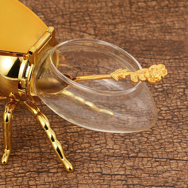 🍯Kūrybiškas bitės formos retro medaus indelis-LT
