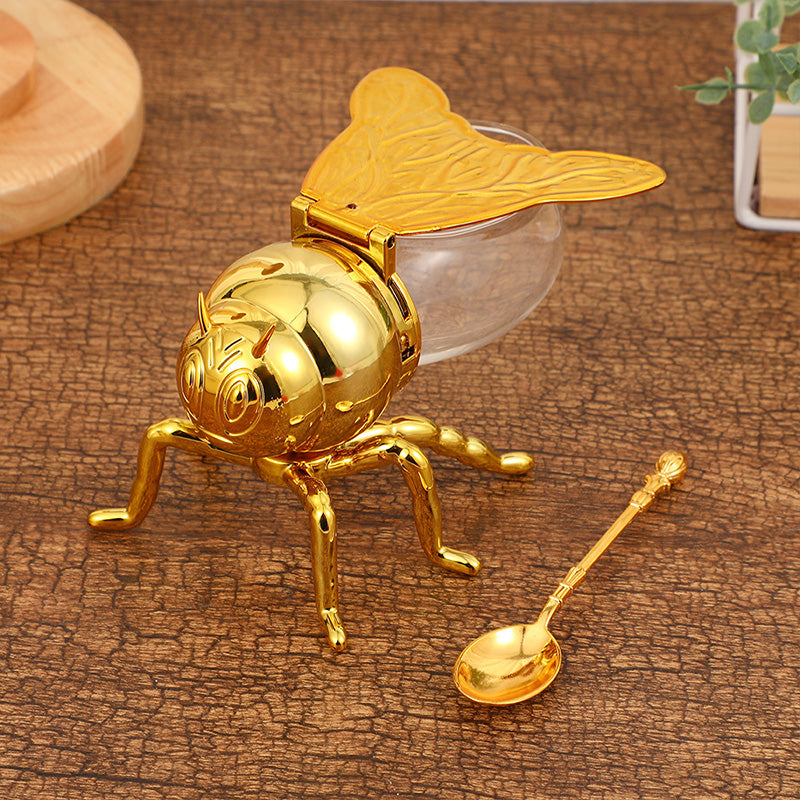 🍯Kūrybiškas bitės formos retro medaus indelis-LT