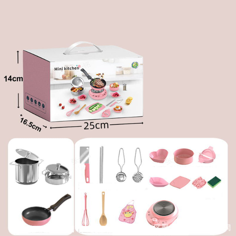 🍳Mini virtuvė (vaikiški žaislai) - rinkinyje 22 vnt-LT