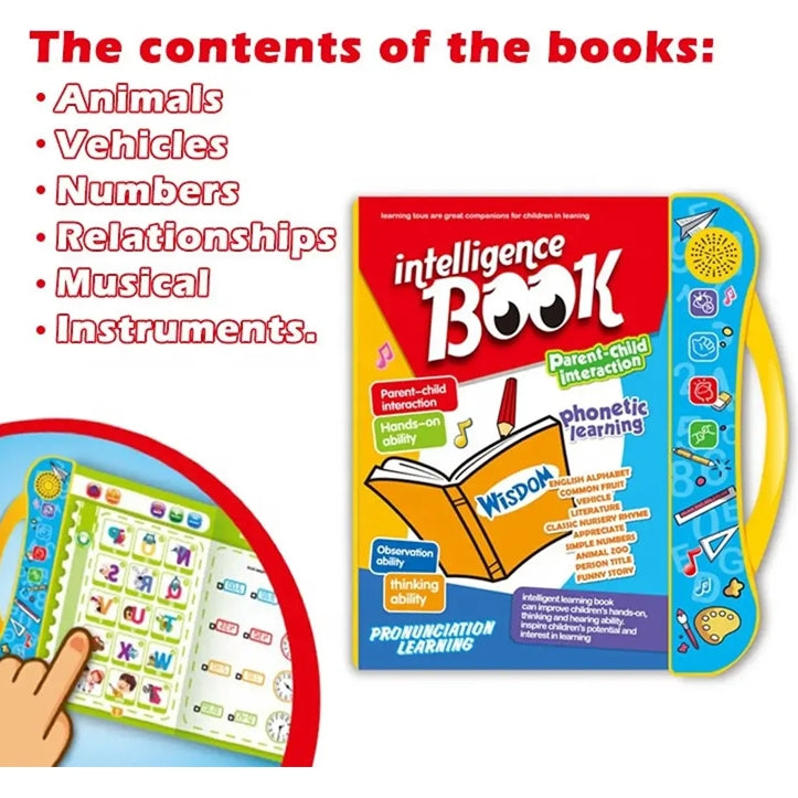 🎄[Najlepszy prezent dla dzieci] Inteligentna książka do nauki wymowy mowy
