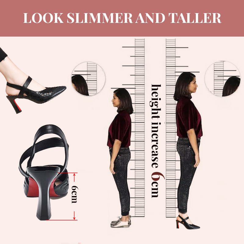 Sandały damskie głębokie z noskami w szpic