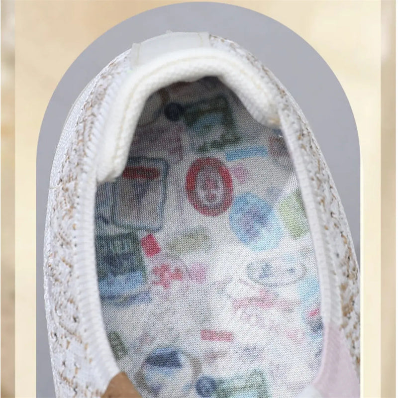 Damskie antypoślizgowe, dzianinowe buty do chodzenia